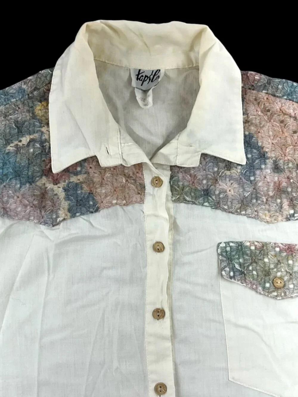 Vintage 90s Tap & Co. Western‎ Boho Button Up